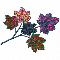 Leaves Embroidery Design 12